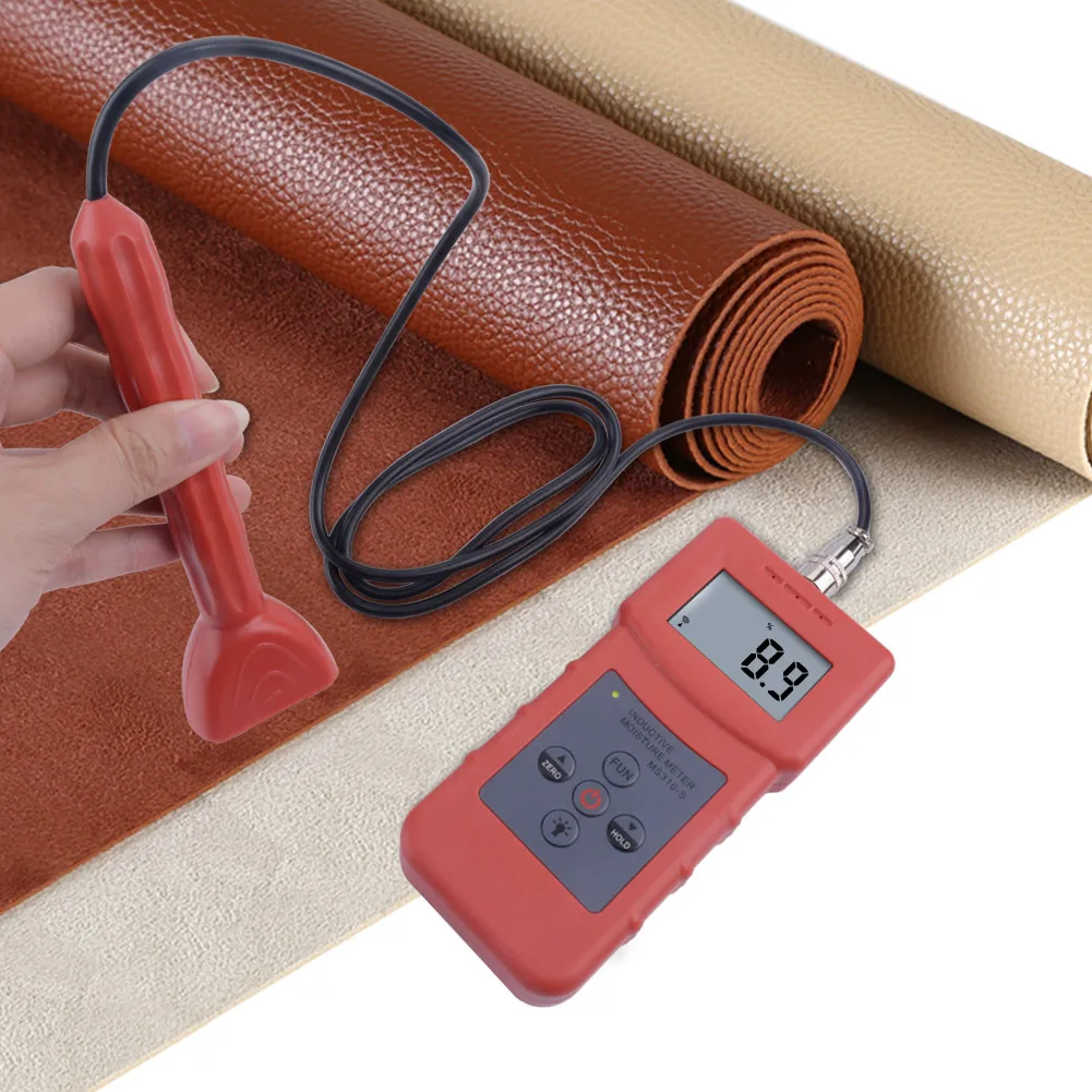 MS310-S Portable Wood Timber Paper Bamboo Concrete Textile Digital Inductive Moisture Tester