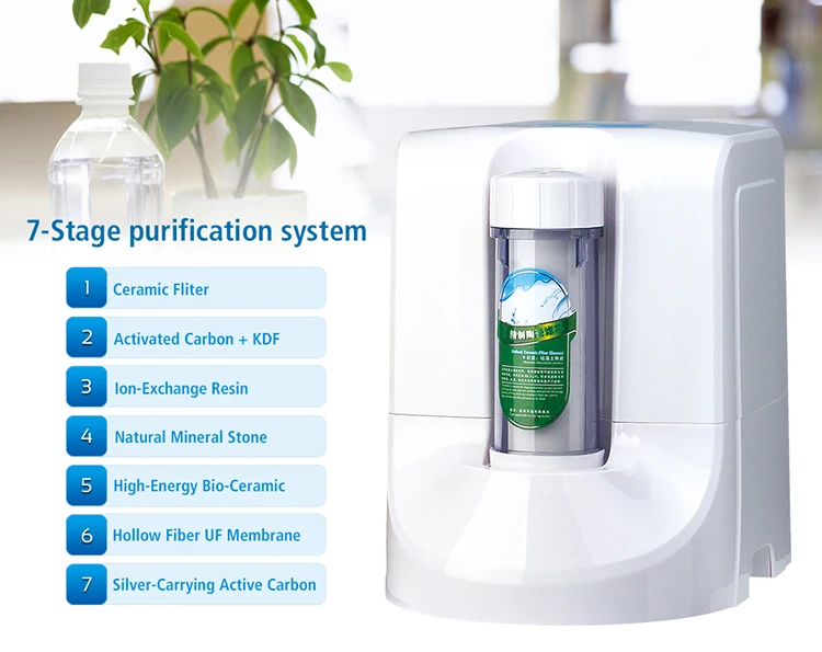 New Design Water Purifier Table Top Water Purifier Counter Top Alkaline
