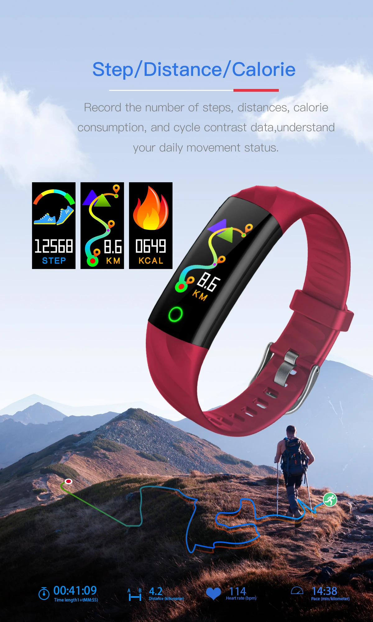 Factory OEM Bracelet Fitness Health Tracker Smart Bracelet Watch Incoming Call Smart Watch Wrist Band S5