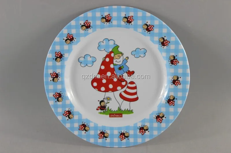 kid's Melamine Serving Plate ,Custom Print