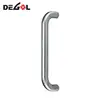 Hot sale Beautiful stainless steel back to back hollow pipe glass front door pull handle