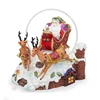 charisma Santa with his team of reindeer snow globe/water globe/snowball