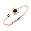 Fashionable Creative Rotatable Roman Clock Number Engraved Bangle