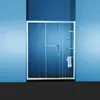 Sliding Bathroom Shower Glass Door With Built-in Glass Shelves(KD6003)