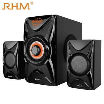 2.1 wooden speakers