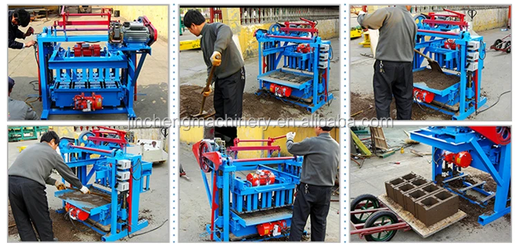 QT 4-45  concrete block making machine price in pakistan