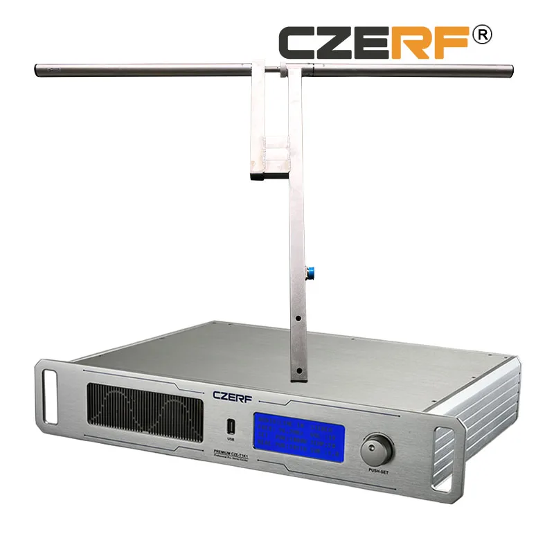 CZE-T1K1 1KW 1000 watts wireless fm transmitter XLR connert mini radio station 87.5-108MHz