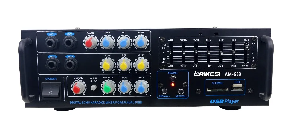 AM639 мини усилитель звука 5.1