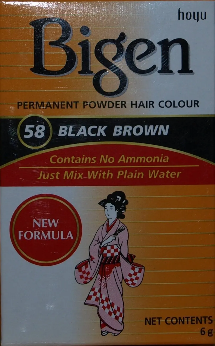 Bigen Permanent Powder Hair Color Chart