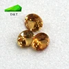 Faceted round natural rough yellow sapphire stone