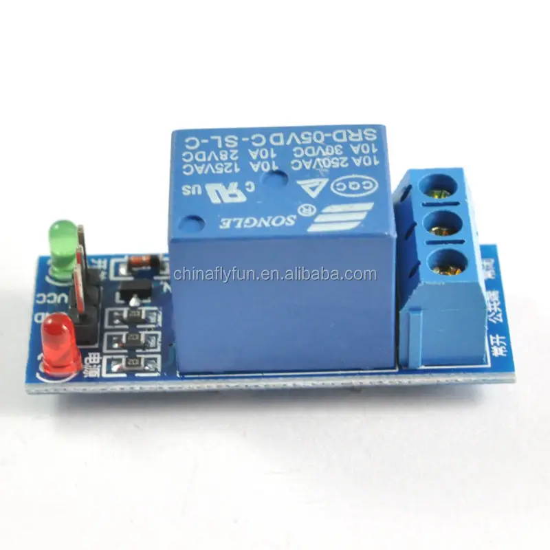 Lysignal 1 Channel 5V Relay Module Relay Board with Indicator Light LED for SCM Household Appliance Control 