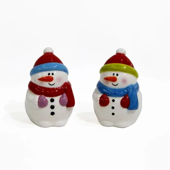 hand painted ceramic christmas snowmen salt pepper shaker set for table top decoration - Christmas Salt And Pepper Shakers hand painted ceramic christmas snowmen salt pepper shaker set for table top decoration - Christmas Salt And Pepper Shakers