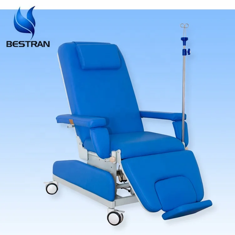 China Btdy004 Cheap Hospital Manual Blue Dialysis Chair,Hemodialysis