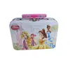 Rectangle Handle Portable Cartoon Cute Kids Children Tin Box