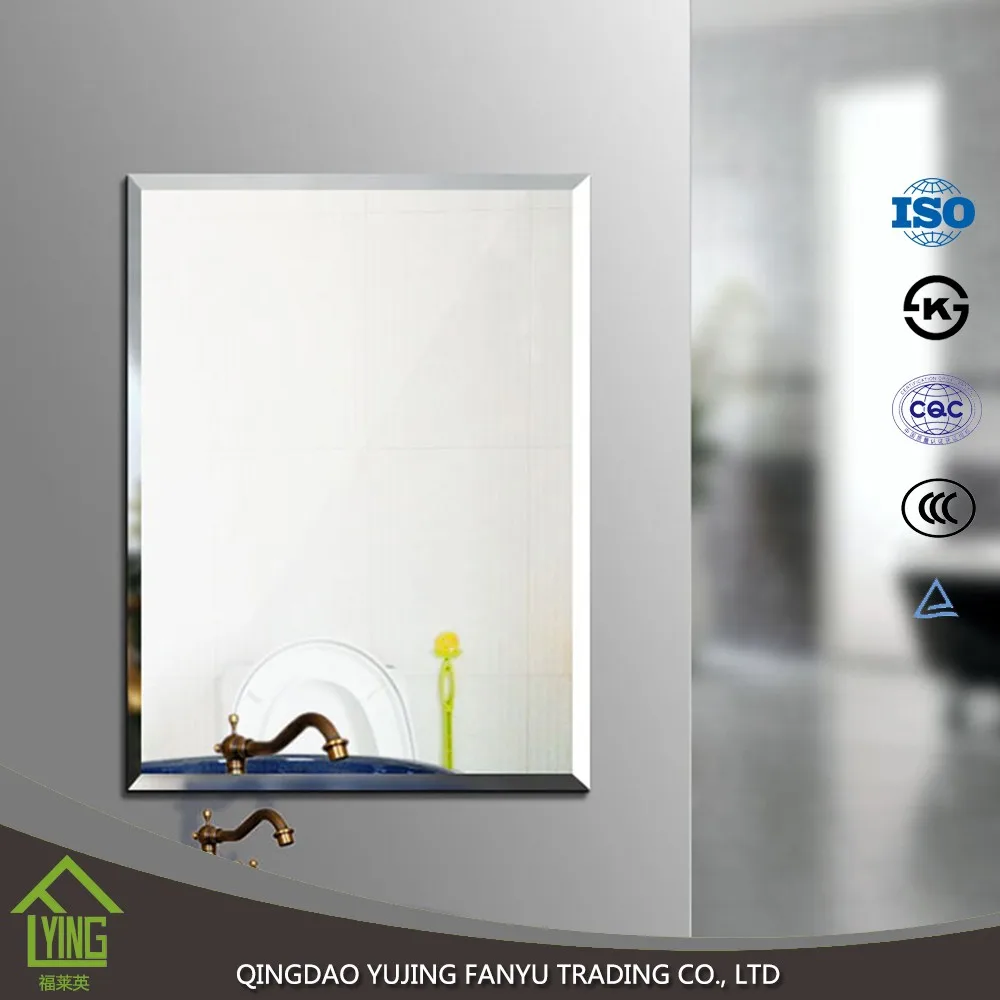 4mm Cut Size Frameless Bathroom Mirror With Straight Edge Buy 4mm