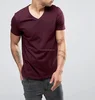 High Quality Cotton Mens Plain T Shirts Basic Tee Shirt V Shaped Neck