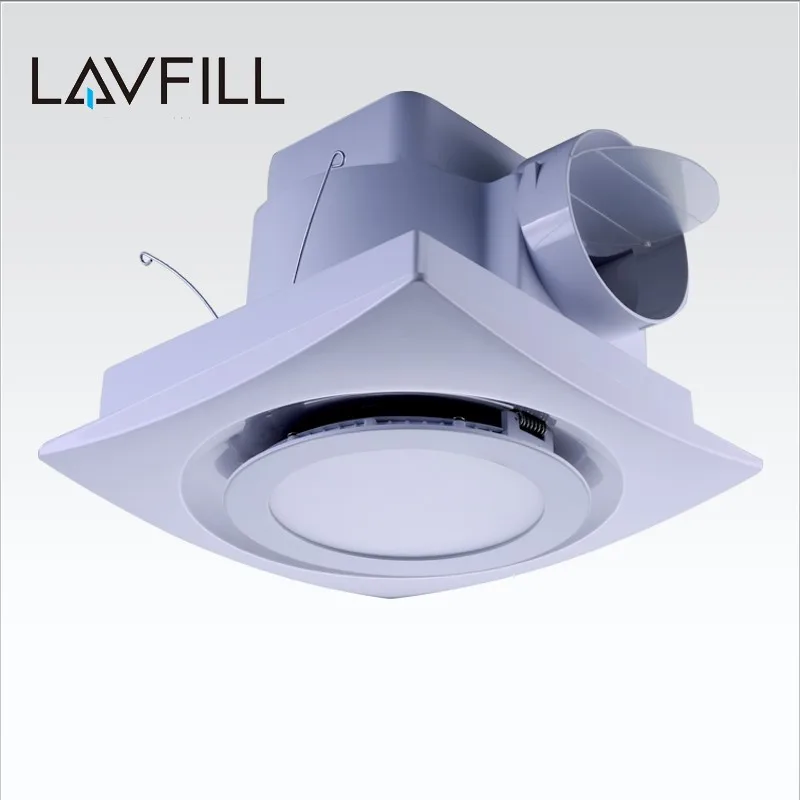 Boru Tipi Egzoz Fanı Banyo Tavan Fan Ile Led Işık Boru Tipi Egzoz Fanı Banyo Tavan
