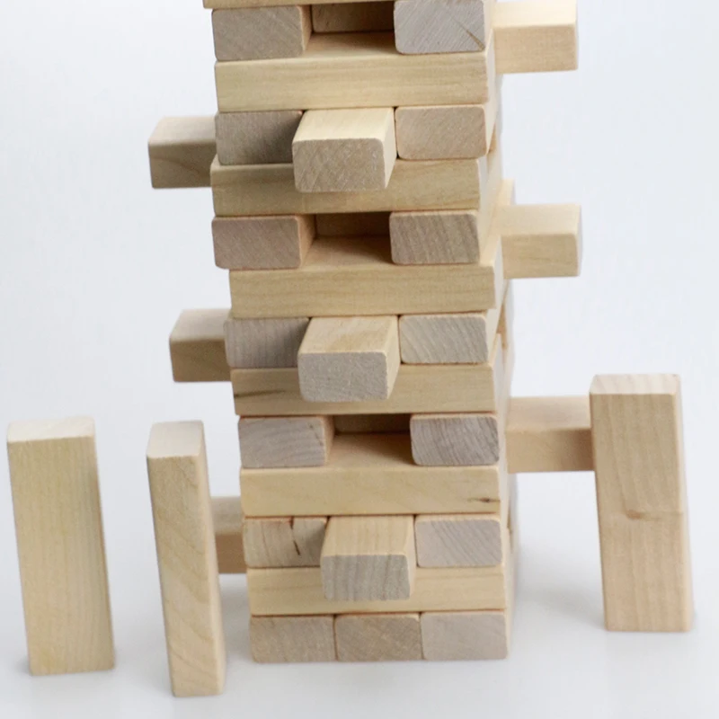 Wood Stacking Game,Indoor Building Blocks,Table Block Game Buy Wood