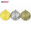 Gold silver bronze custom sport award blank insert medals for sale