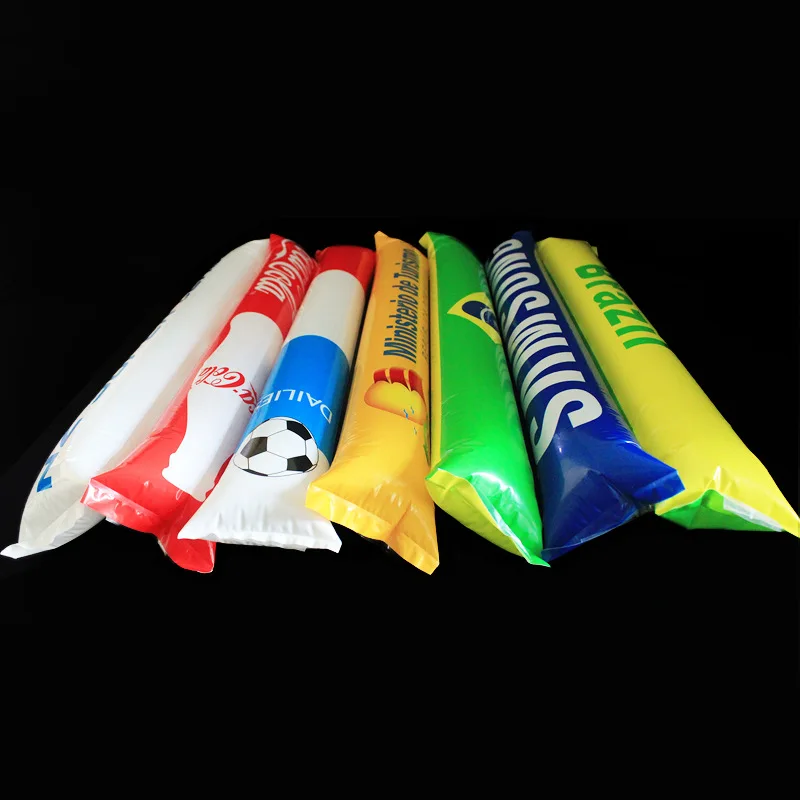 Inflatable PE led bang bang thunder cheering sticks