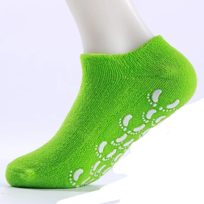 Gsy47 Bright Color Custom Sticky Bottom Socks For Woman Nonskid Socks
