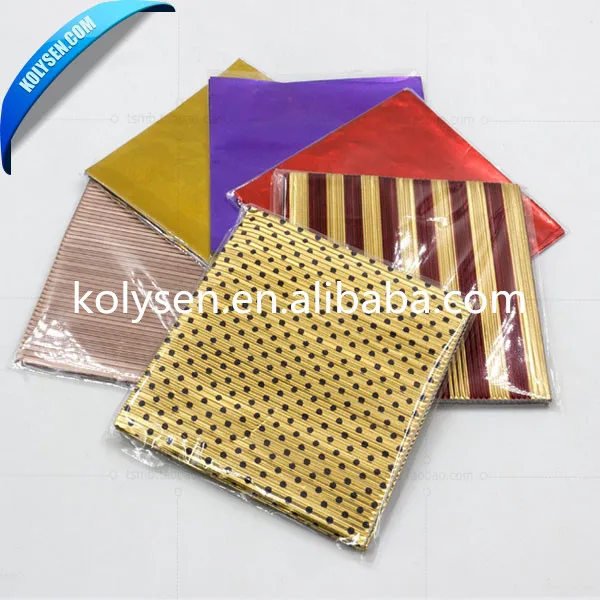 papel de aluminio corrugado/ chocolate corrugated aluminium foil