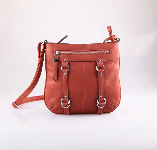 5326 Wholesale Burgundy PU Satchel bag Crossbody for Ladies