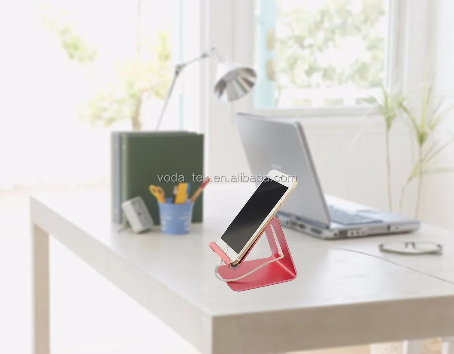 Portable Desktop Mobile Phone Display Stand With Charging Hole For All