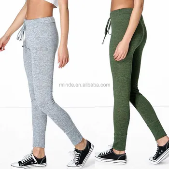 Womens Biker Joggers Low Rise Skinny 