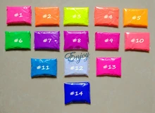 Mixed 5 colors Fluorescent Powder not Luminous Glow Powder 100g lot Phosphor Pigment Powder for Nail