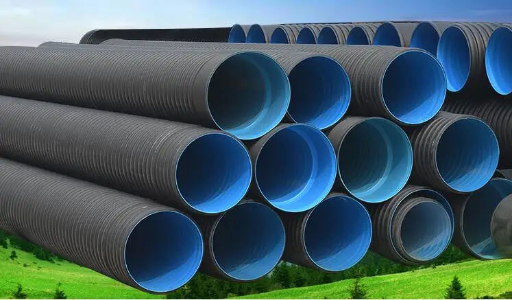 300mm Diameter Types Hdpe Double Wall Corrugated Plastic Drainage Pipes