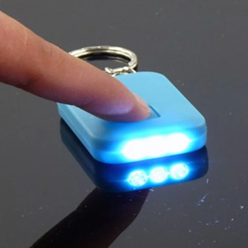 Custom Logo Design Led Solar Keychain Flashlight Torch Pointer