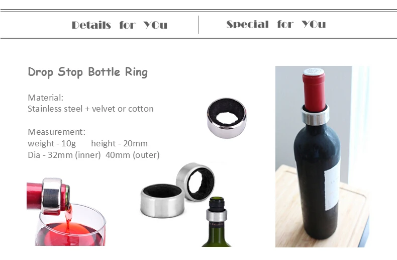 Wholesale Metal Wine Bottle Drip Rings Wine Drip Collar Buy Wine
