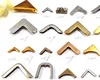 High quality album book corner protection clip menu gold photo album metal corner, decorative flat angle protection