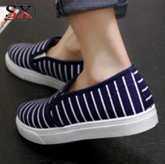 Women Shoes 2018 Casual Slip On Flat Casual Canvas Shoes - Buy High