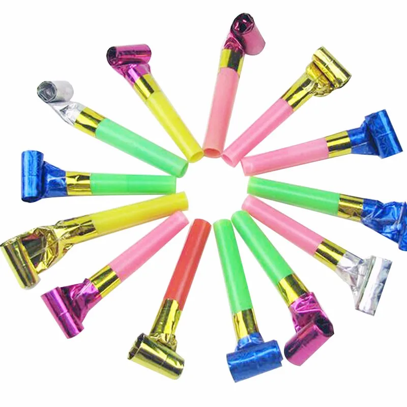 Customized Colorful Paper Noisemakers Children's 11cm Blowouts Party ...