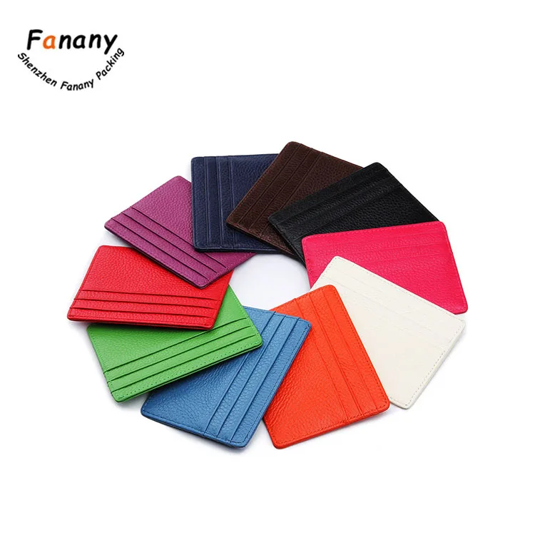 Credit Card Use And Leather Material Leather Credit Card Holder - Buy