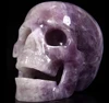 Huge Amethyst Carved Singing Crystal Skull Mouth Open Crystal Healing for decoration
