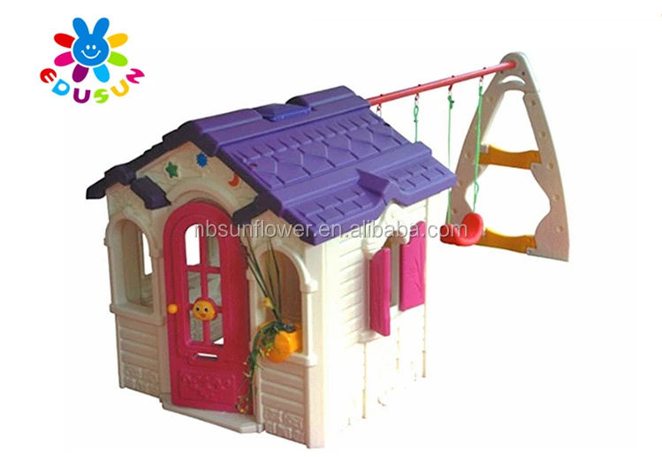 childrens playhouse with slide and swing