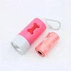 Pet Doggie Cat Poop waste Bag holder with led light