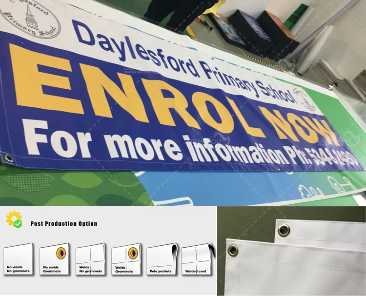 Outdoor Custom Digital Printing Pvc Flex Street Wall Advertising