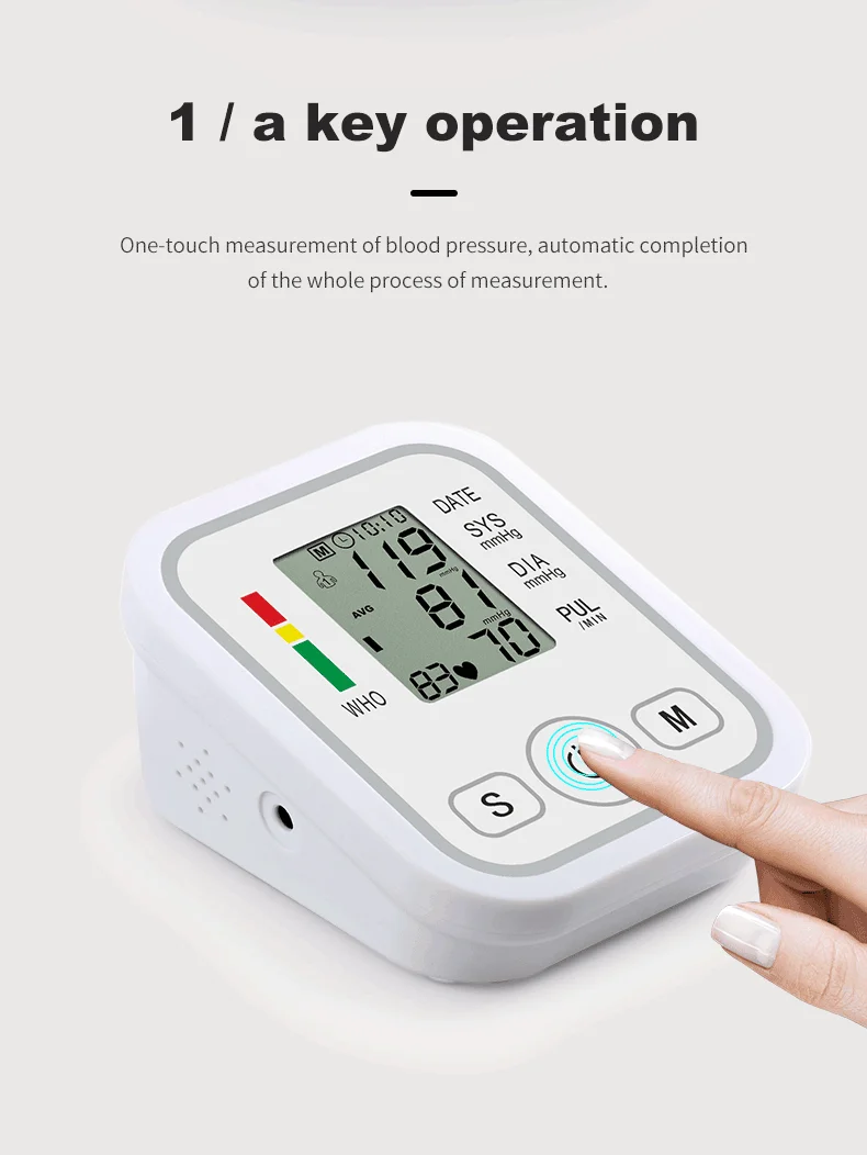 Bp Digital Arm Heart Rate Blood Monitor Test Blood Pressure Checking ...