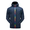 Unisex Waterproof Lightweight Rain Jacket with Gradual zipper Breathable Raincoat for Outdoor Camping Hiking Moutain
