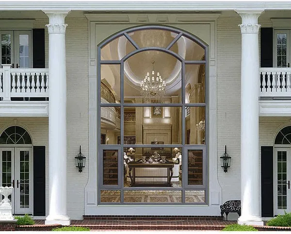 160 سلسلة Uperhouse قوس الألومنيوم طويل القامة الفرنسية النوافذ مع زجاج مثبت القسم Buy نافذة بابية فرنسية نافذة فرنسية ضخمة نافذة فرنسية دائرية Product On Alibaba Com
