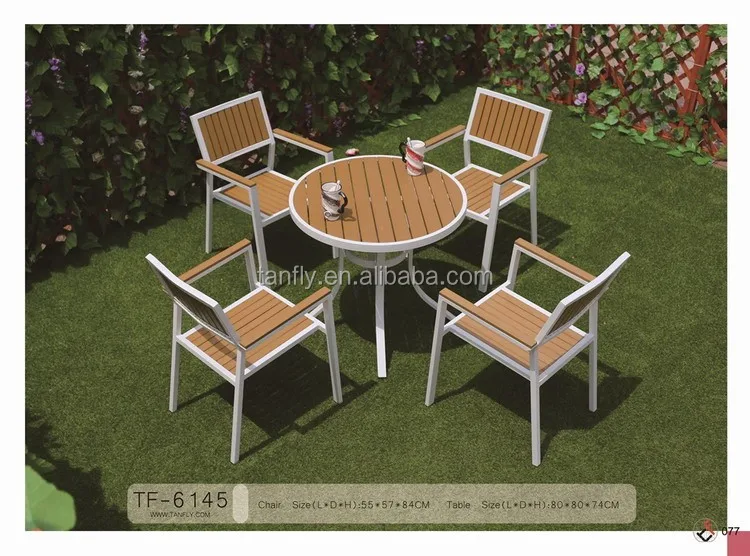 Outdoor Garden Plastic Wood Dining Sets Table And Chairs - Buy Outdoor
