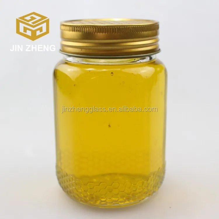 High Quality Glass Honey Jar For Shaped 380ml Glass