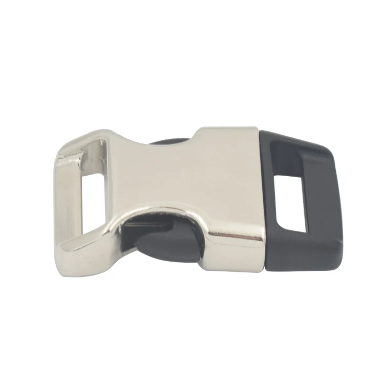 Custom Color 15 Mm Contoured Small Metal Quick Side Release Buckle For