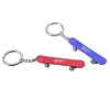 Wholesale Toy Key Rings Custom Mini Blank Skateboard Metal Key Chain Beer Bottle Opener