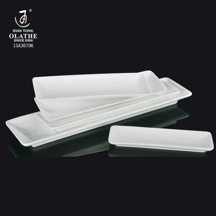 Oem Custom Luxury Hotel Ware Fine Porcelain Ceramic Serving Plates