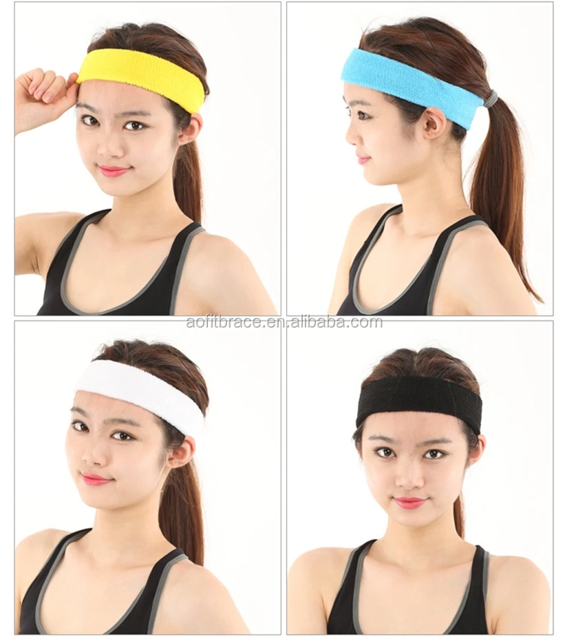 sweatband hairband 运动汗水头带瑜伽健身房拉伸中性头带男士
